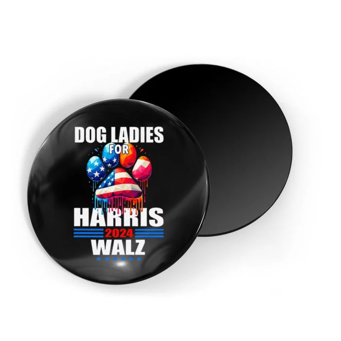 Dog Ladies For Harris Walz 2024 Gift Magnet