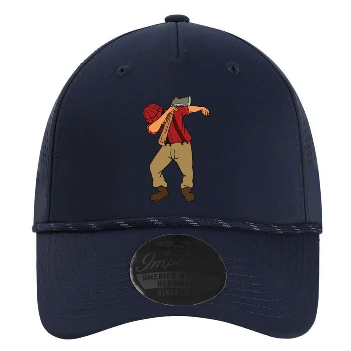 Dabbing Lumberjack Funny Dab Lumberman Gift Tee Performance The Dyno Cap