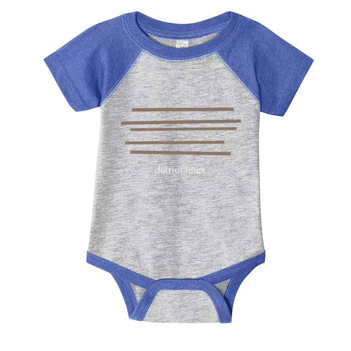 Detroit Lines Funny Saying Hilarious Quotes Infant Baby Jersey Bodysuit