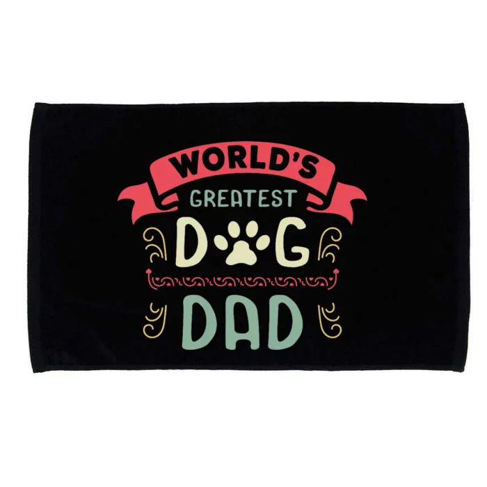 Dog Lover Fathers Day Microfiber Hand Towel