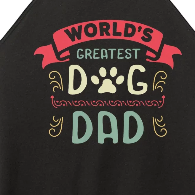 Dog Lover Fathers Day Women’s Perfect Tri Rocker Tank