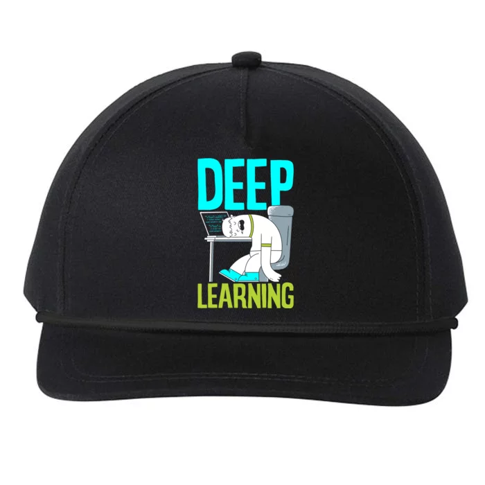 Deep Learning Funny Artificial Intelligence Machine Learning Gift Snapback Five-Panel Rope Hat