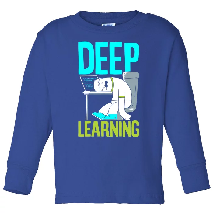 Deep Learning Funny Artificial Intelligence Machine Learning Gift Toddler Long Sleeve Shirt