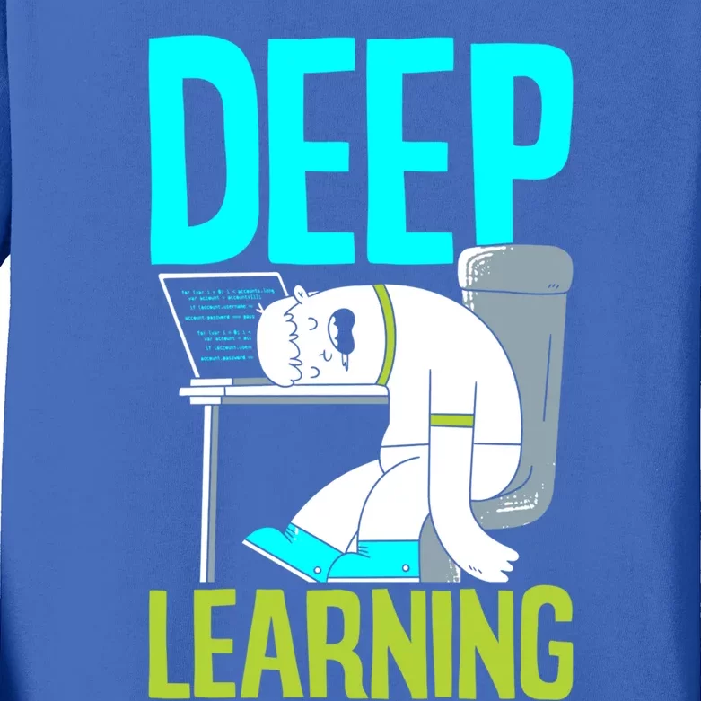 Deep Learning Funny Artificial Intelligence Machine Learning Gift Kids Long Sleeve Shirt