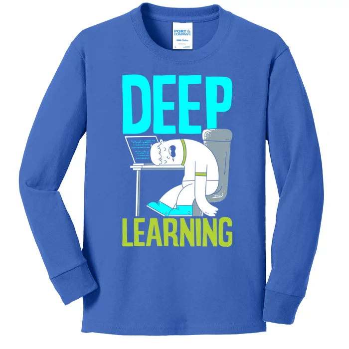 Deep Learning Funny Artificial Intelligence Machine Learning Gift Kids Long Sleeve Shirt