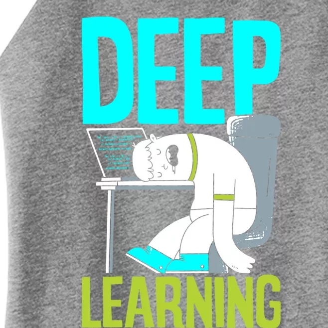 Deep Learning Funny Artificial Intelligence Machine Learning Gift Women’s Perfect Tri Rocker Tank