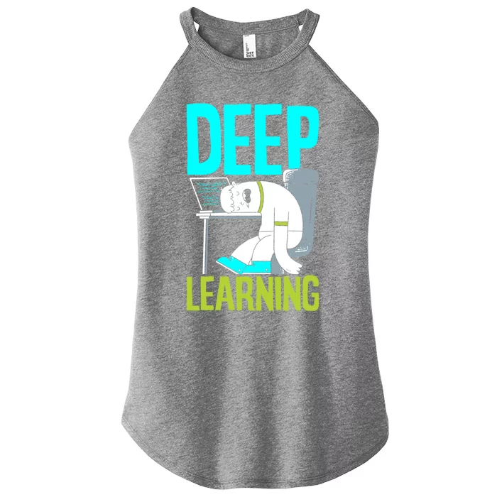 Deep Learning Funny Artificial Intelligence Machine Learning Gift Women’s Perfect Tri Rocker Tank