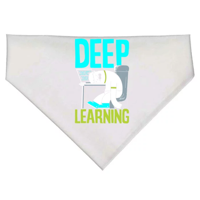 Deep Learning Funny Artificial Intelligence Machine Learning Gift USA-Made Doggie Bandana