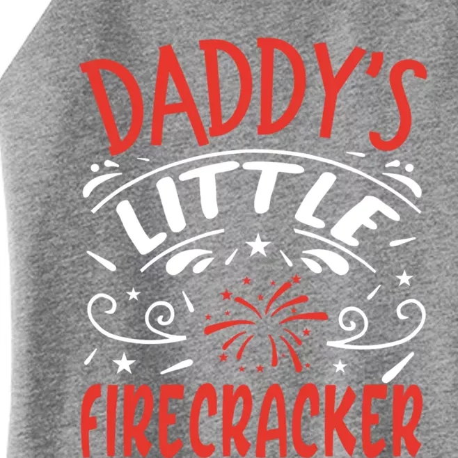 Daddys Little Firecracker Gift Women’s Perfect Tri Rocker Tank