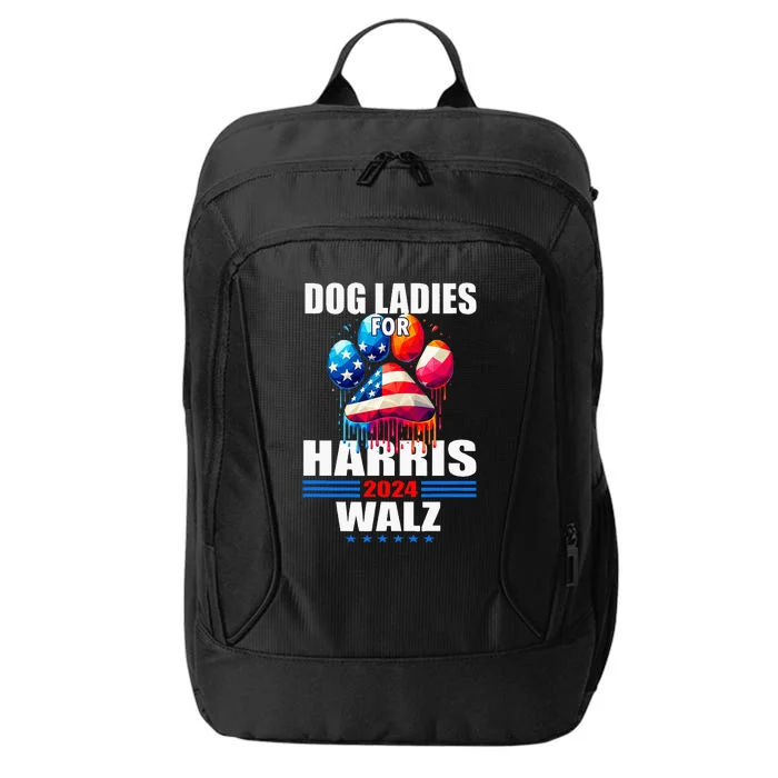 Dog Ladies For Harris Walz 2024 City Backpack