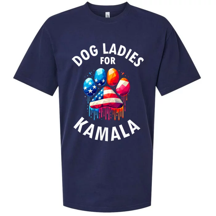 Dog Ladies For Kamala Childless Dog Ladies Sueded Cloud Jersey T-Shirt