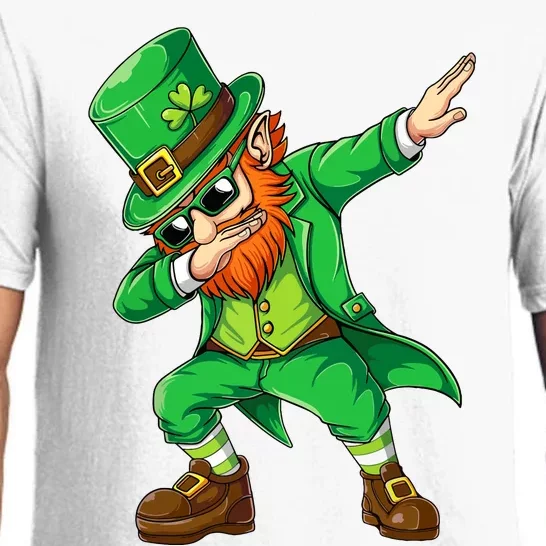 Dabbing Leprechaun Funny Gift St Patricks Day Pajama Set