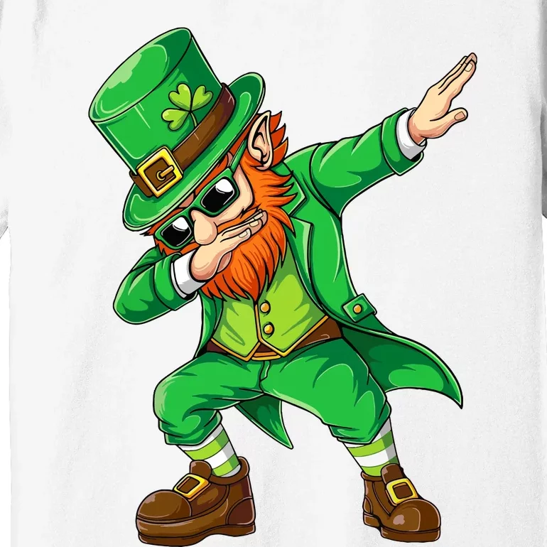 Dabbing Leprechaun Funny Gift St Patricks Day Premium T-Shirt