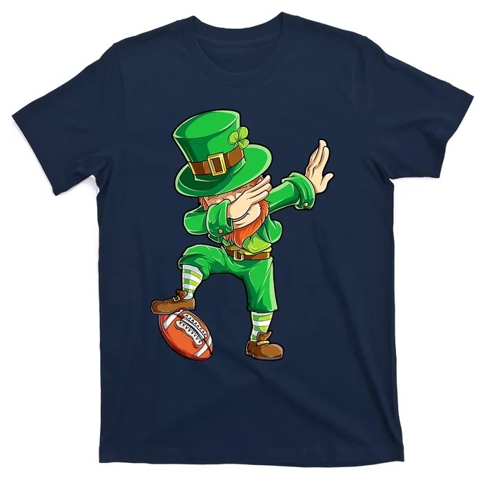 Dabbing Leprechaun Football St Patricks Day Sports T-Shirt