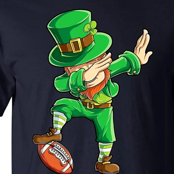 Dabbing Leprechaun Football St Patricks Day Sports Tall T-Shirt