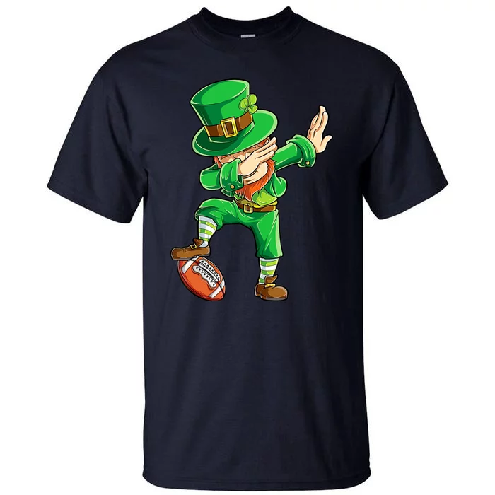 Dabbing Leprechaun Football St Patricks Day Sports Tall T-Shirt