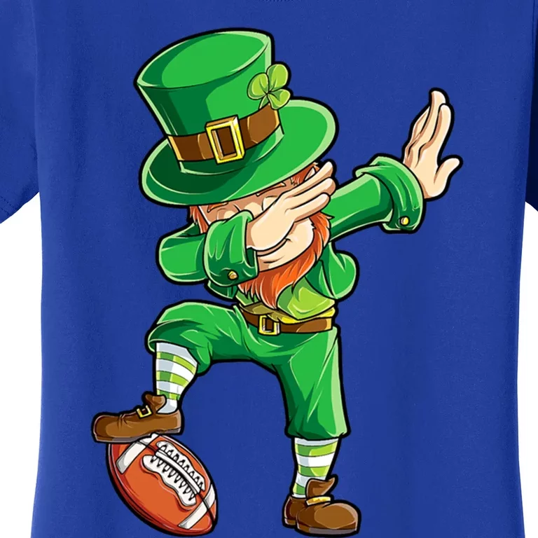 Dabbing Leprechaun Football St Patricks Day Sports Gift Women's T-Shirt