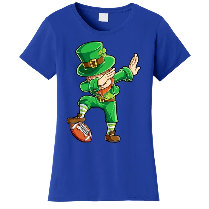 Dabbing Leprechaun Football St Patricks Day Sports Gift Women's T-Shirt