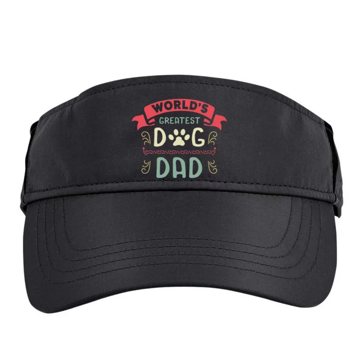 Dog Lover Fathers Day Paw Love Bark Puppy Breeder Adult Drive Performance Visor