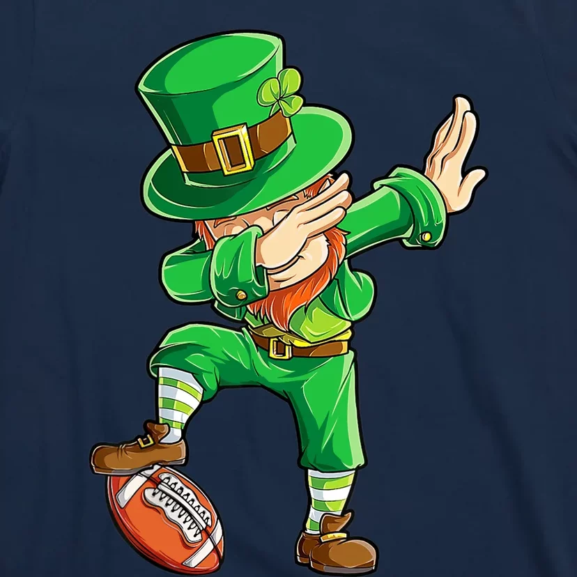 Dabbing Leprechaun Football St Patricks Day Sports T-Shirt