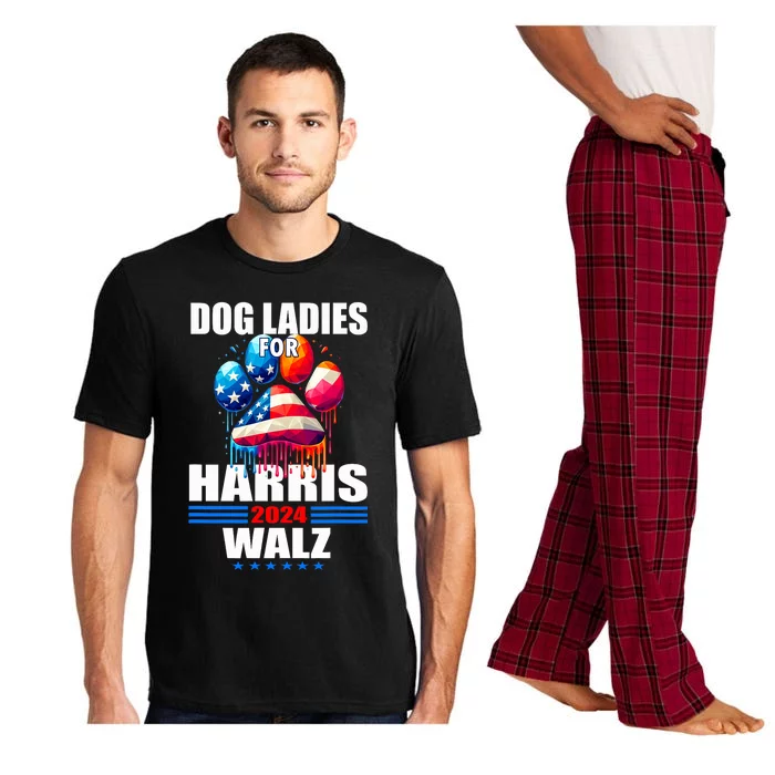 Dog Ladies For Harris Walz 2024 Pajama Set