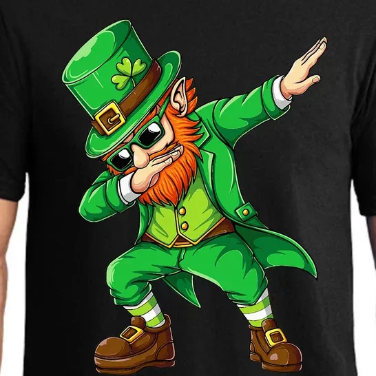 Dabbing Leprechaun Funny Gifts St Patricks Day Pajama Set