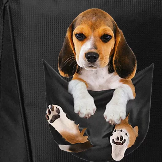 Dog Lovers Gifts Beagle In Pocket Funny Dog Face City Backpack