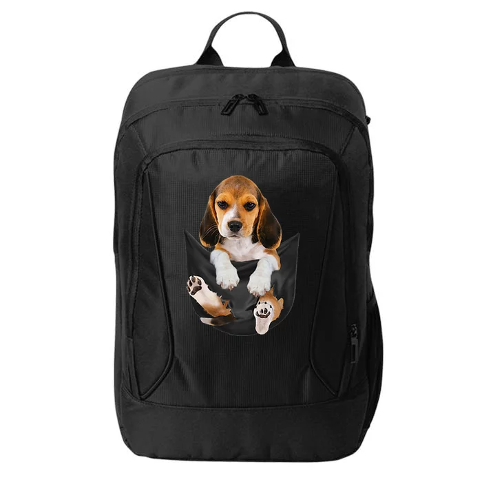 Dog Lovers Gifts Beagle In Pocket Funny Dog Face City Backpack