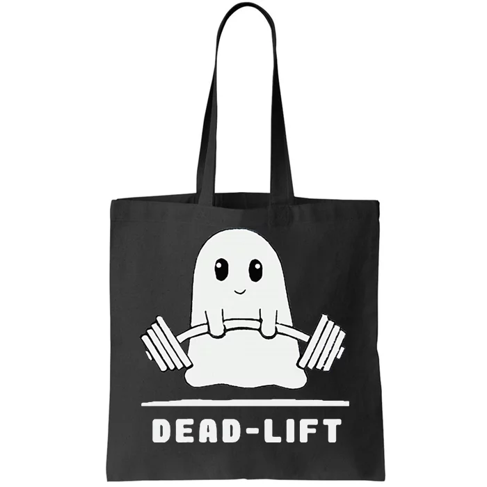 Dead Lift Ghost Halloween Funny Ghost Gym Tote Bag