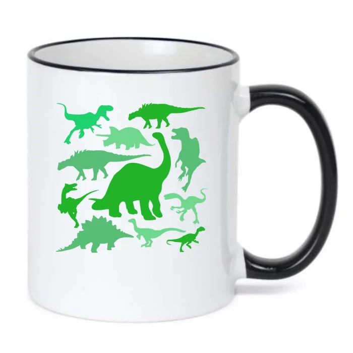 Dinosaur Lover Gift Black Color Changing Mug