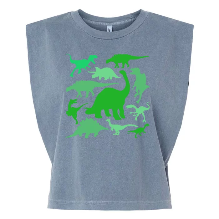 Dinosaur Lover Gift Garment-Dyed Women's Muscle Tee