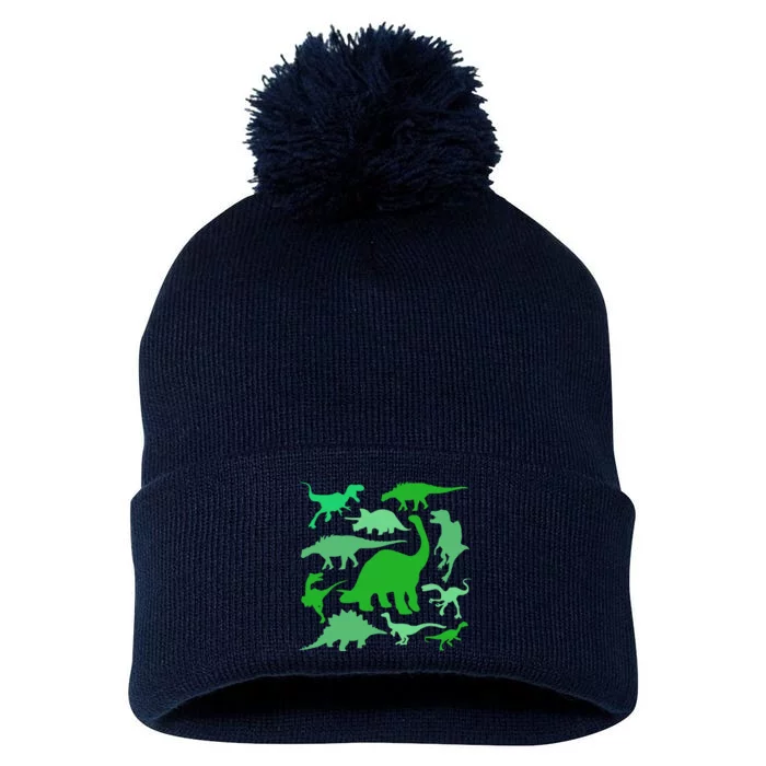 Dinosaur Lover Gift Pom Pom 12in Knit Beanie