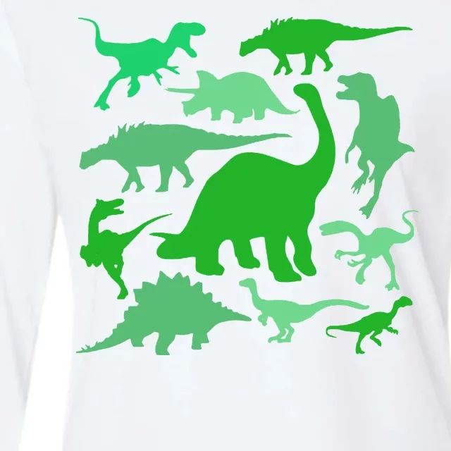 Dinosaur Lover Gift Womens Cotton Relaxed Long Sleeve T-Shirt