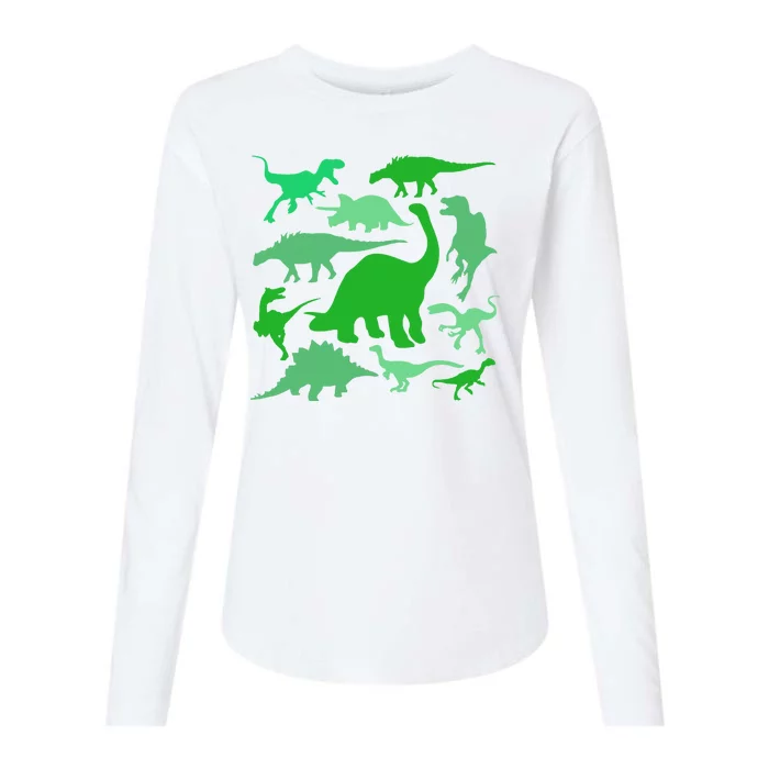 Dinosaur Lover Gift Womens Cotton Relaxed Long Sleeve T-Shirt