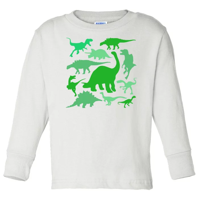 Dinosaur Lover Gift Toddler Long Sleeve Shirt