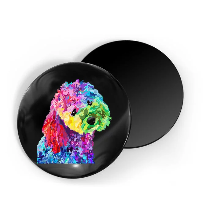 Dog Lover Gifts Wo Colorful Cool Poodle Magnet