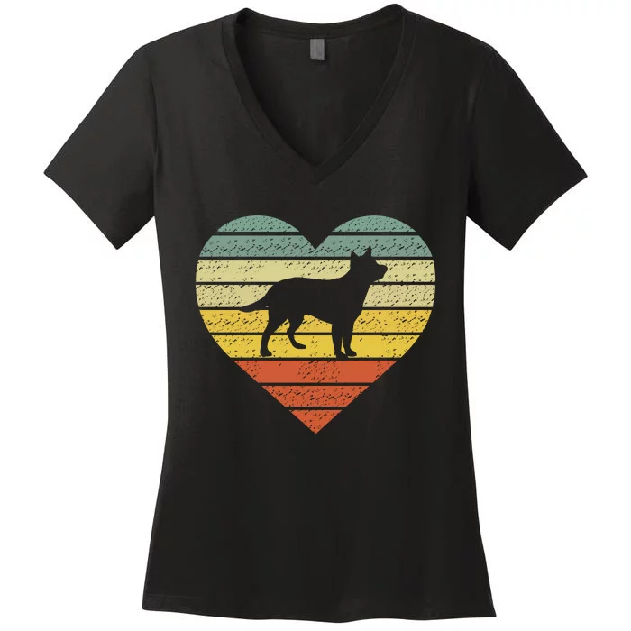 Dog Lover Graphic Women's V-Neck T-Shirt