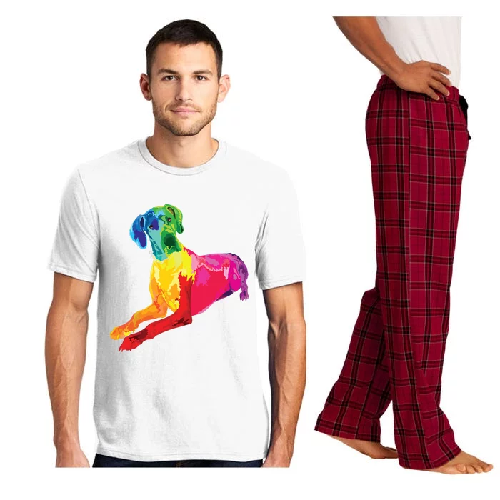 Dog Lover Gifts Great Dane For Women Colorful Great Dane Men Pajama Set