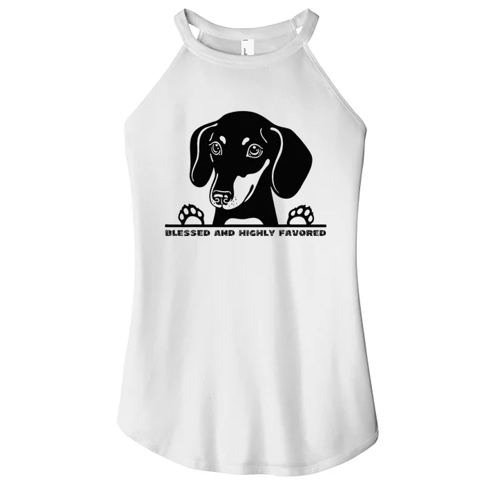 Dachshund Lover Gift Women’s Perfect Tri Rocker Tank