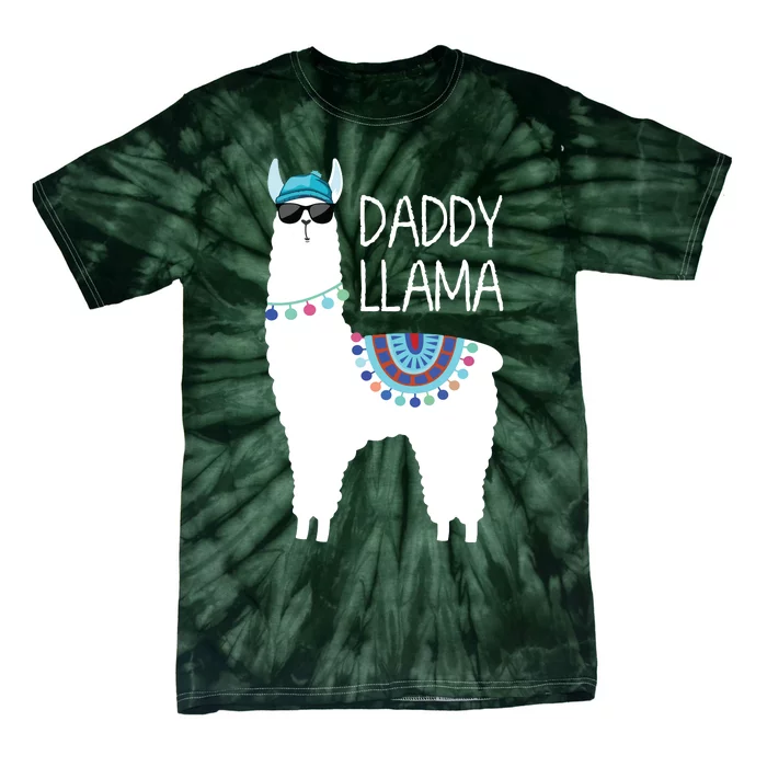 Daddy Llama Gift For Men Papa Tie-Dye T-Shirt