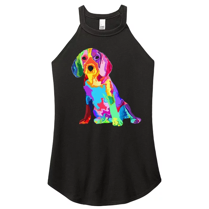 Dog Lover Gifts For 's Beagle Women’s Perfect Tri Rocker Tank