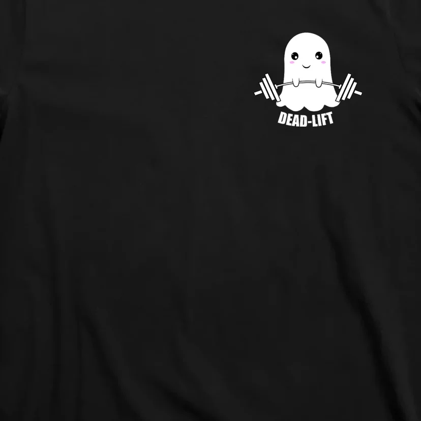 Dead Lift Ghost Halloween Funny Ghost Gym Fitness Workout T-Shirt