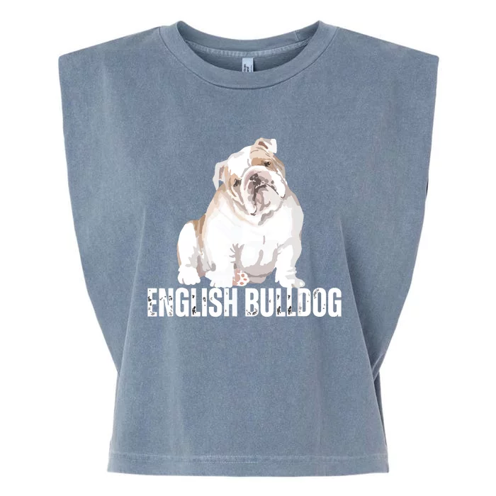 Dog Lover Gifts Bulldog Womens English Bulldog Men Garment-Dyed Women's Muscle Tee