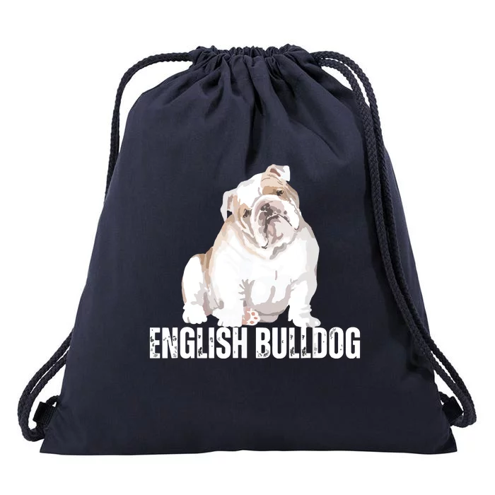 Dog Lover Gifts Bulldog Womens English Bulldog Men Drawstring Bag