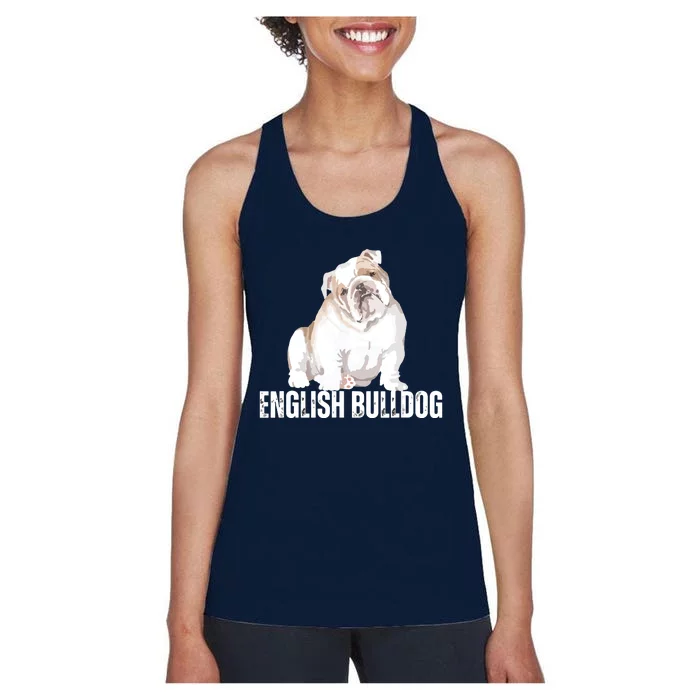 Dog Lover Gifts Bulldog Womens English Bulldog Men Women's Racerback Tank