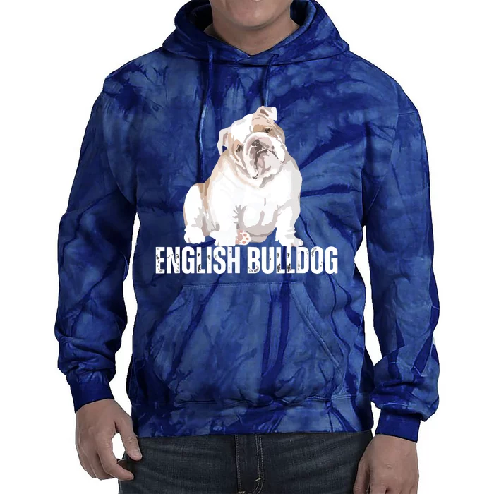 Dog Lover Gifts Bulldog Womens English Bulldog Men Tie Dye Hoodie