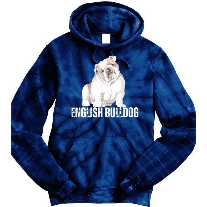 Dog Lover Gifts Bulldog Womens English Bulldog Men Tie Dye Hoodie