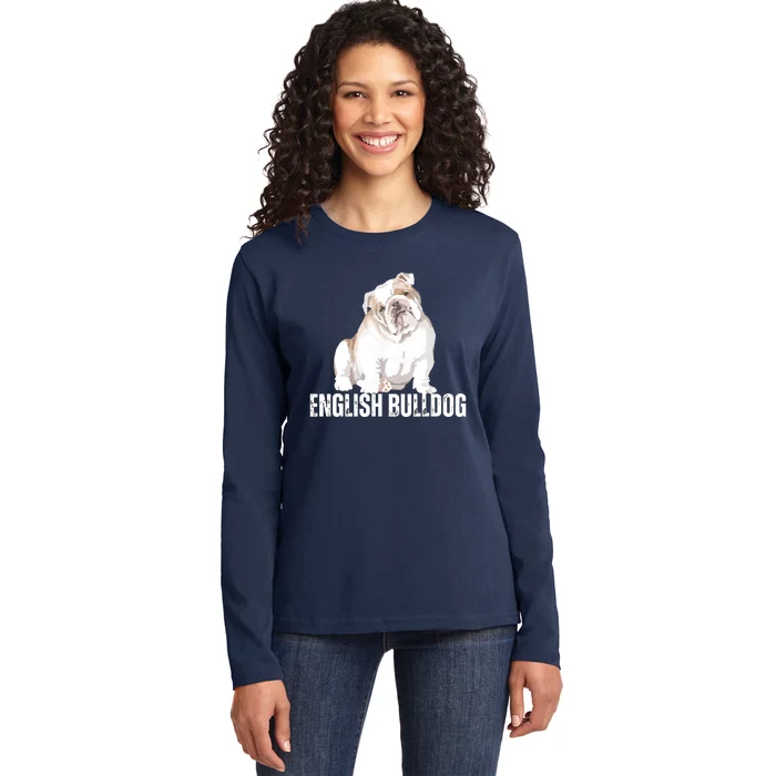 Dog Lover Gifts Bulldog Womens English Bulldog Men Ladies Long Sleeve Shirt