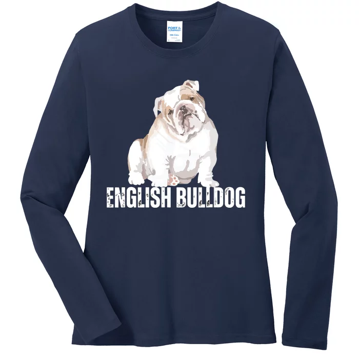 Dog Lover Gifts Bulldog Womens English Bulldog Men Ladies Long Sleeve Shirt