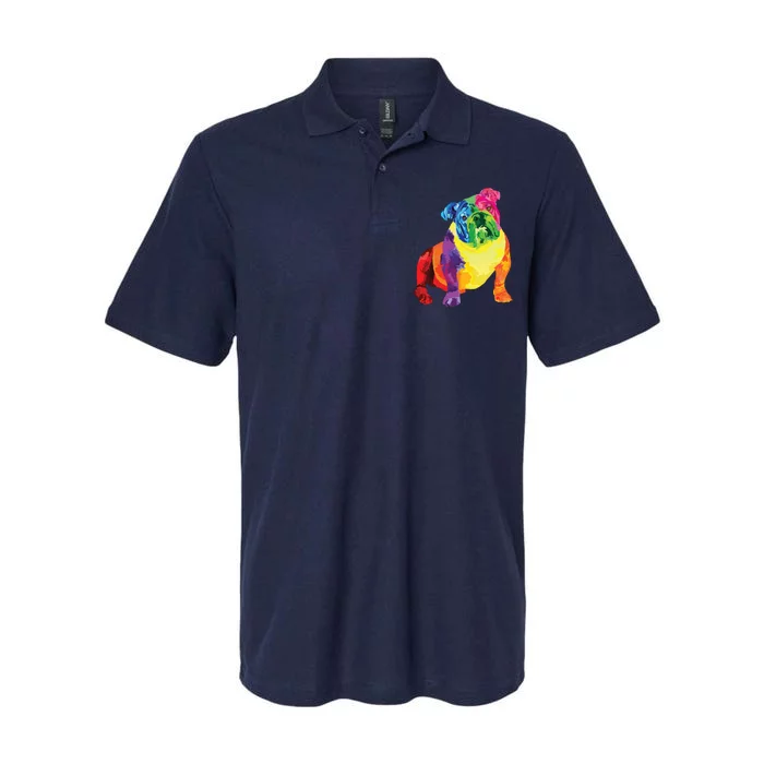 Dog Lover Gifts Women Colorful Cool English Bulldog Men Softstyle Adult Sport Polo